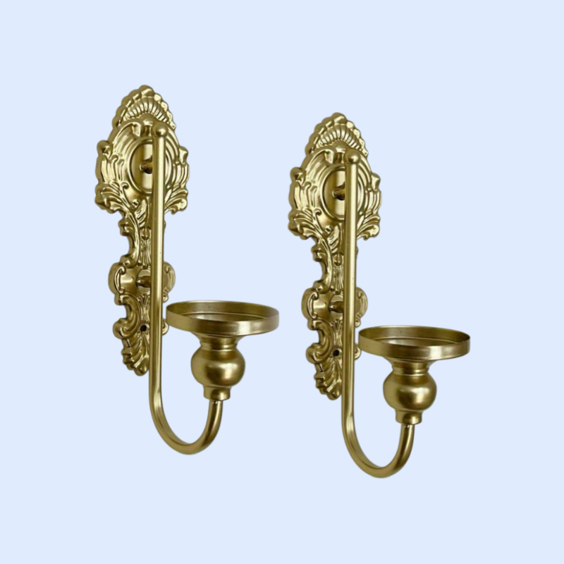 アメリカンスタイルのアイアンウォールキャンドルホルダー