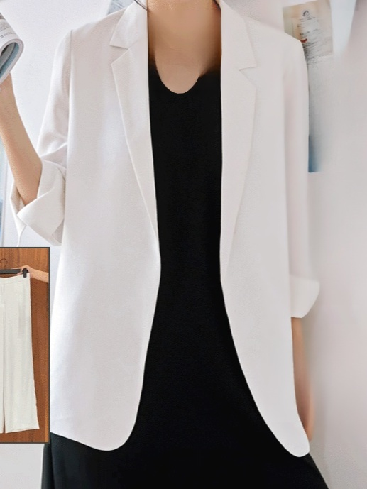 여성 7부 소매 양복