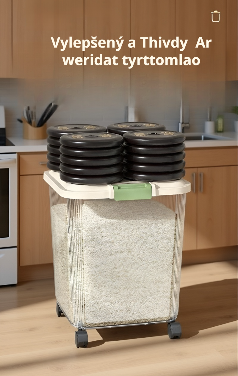 Praktické skladování mouky v domácí nádobě