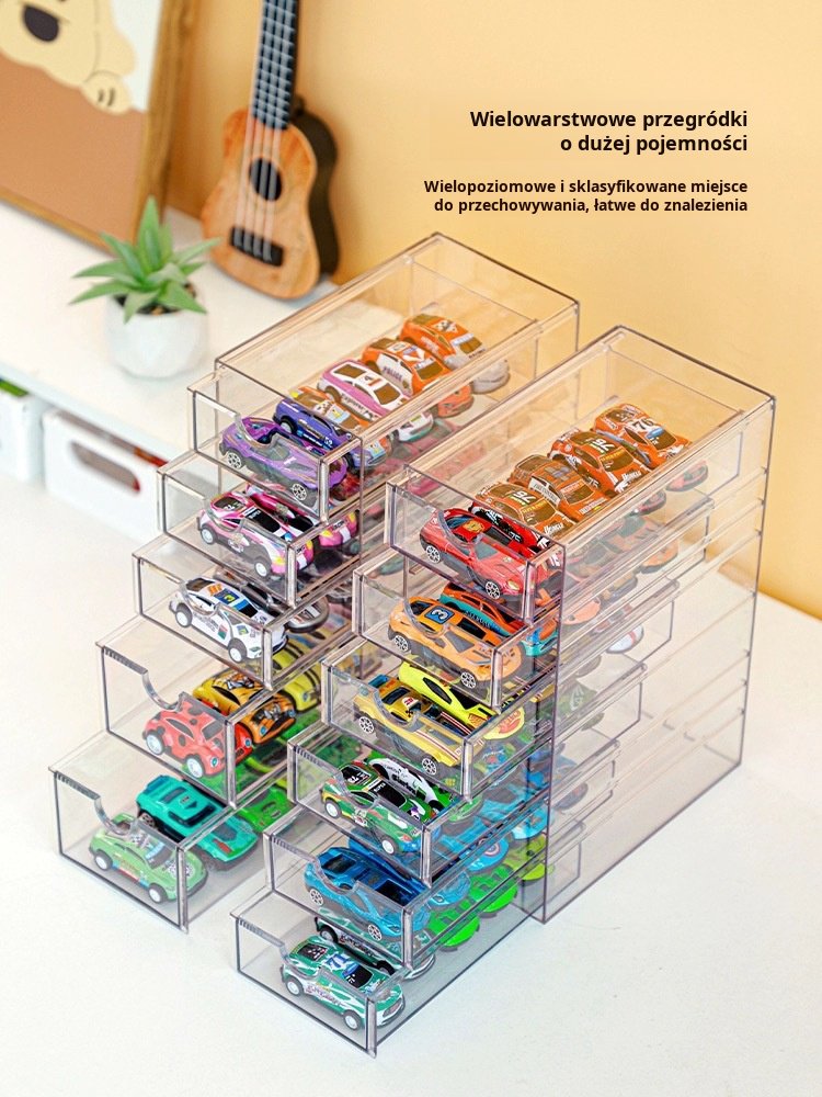 Pudełko kolekcjonerskie na autka Hot Wheels – przezroczysta konstrukcja