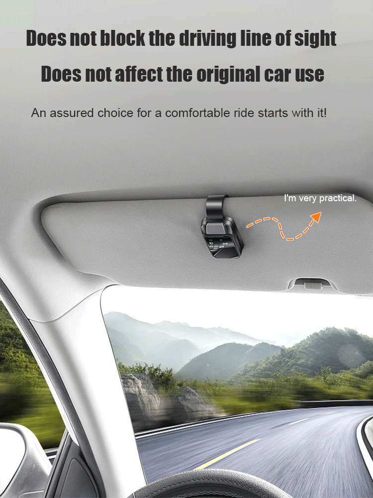 Car sun visor glasses clip