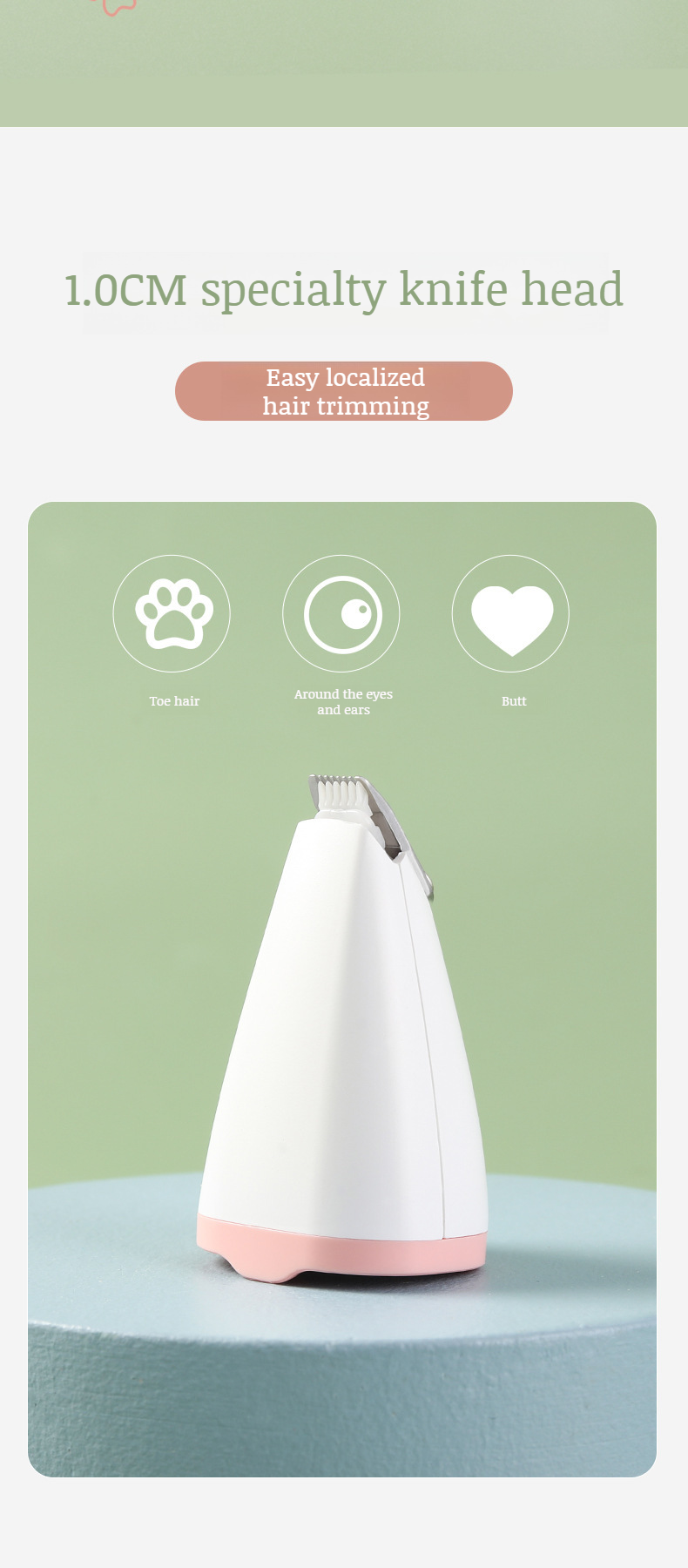 All-in-one pet grooming kit including shaver and nail trimmer