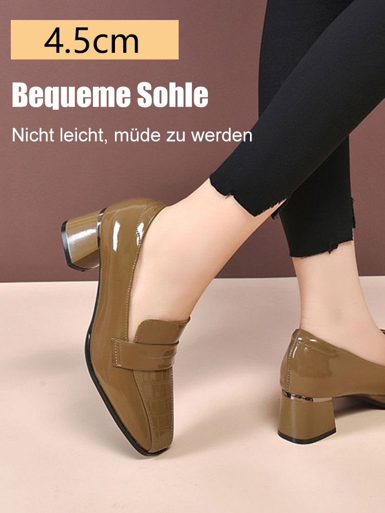 Stylische Loafer aus Lackleder