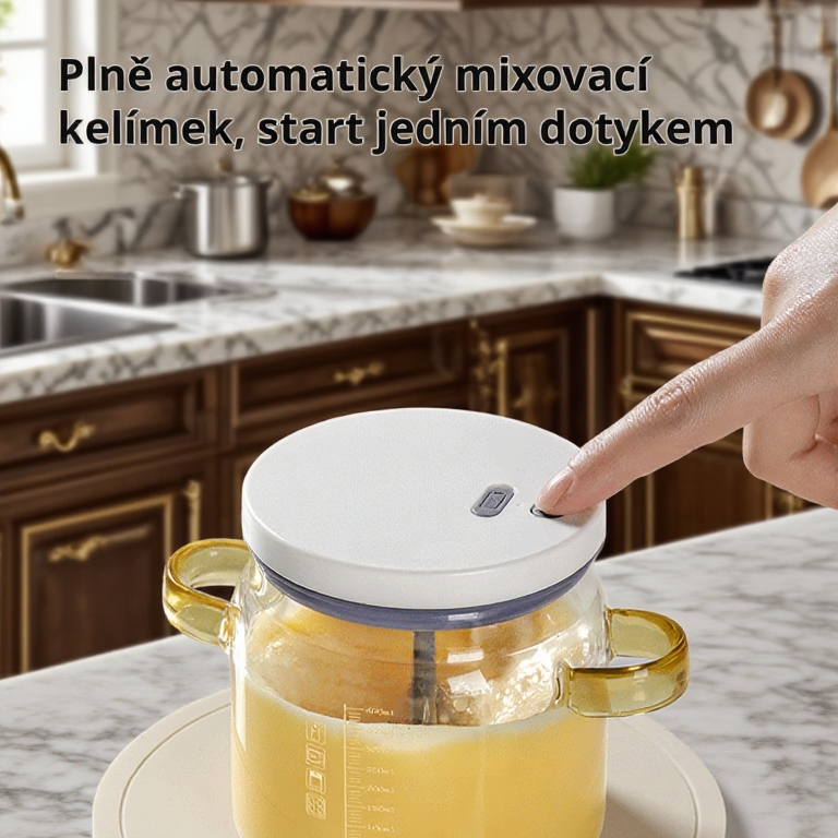  Automatický šlehač vajec a smetany v hrnku – Multifunkční elektrický šlehač vajec