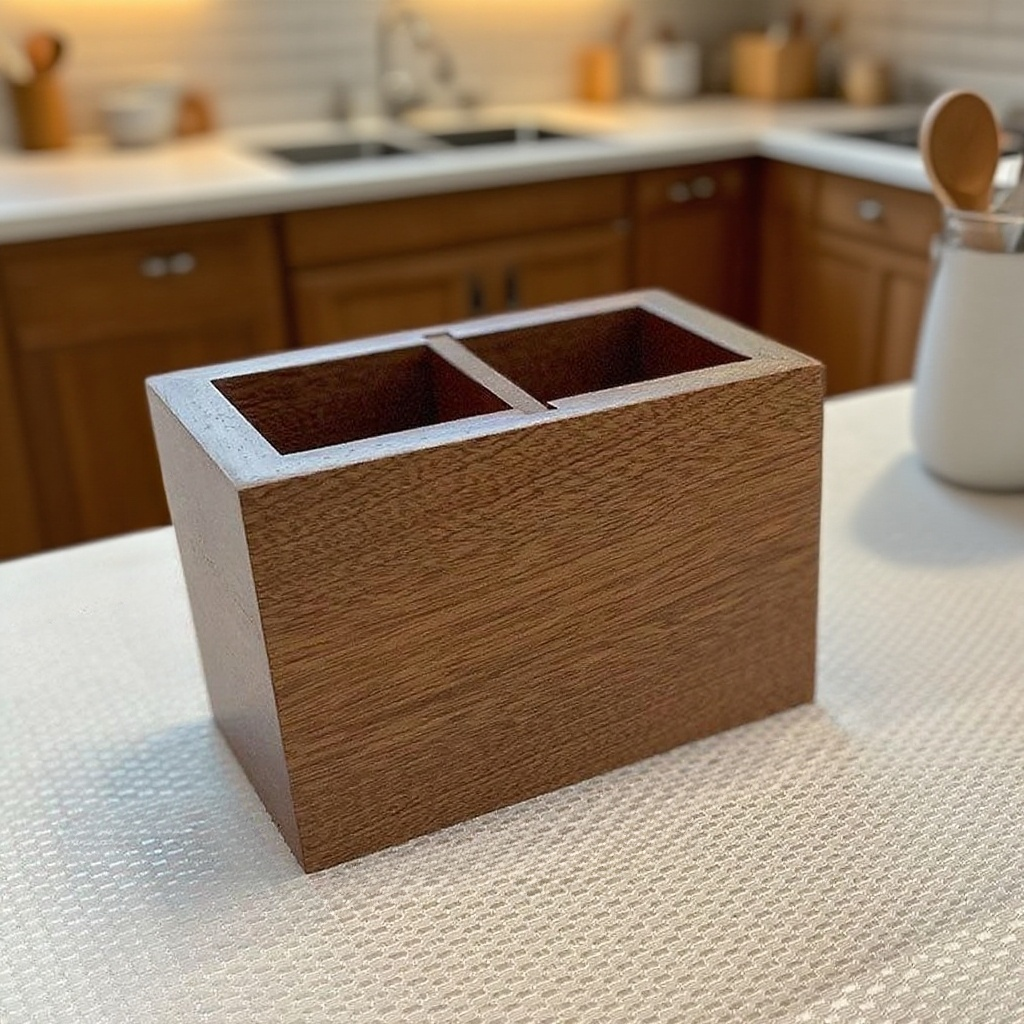 高級感立式實木餐巾紙收納架