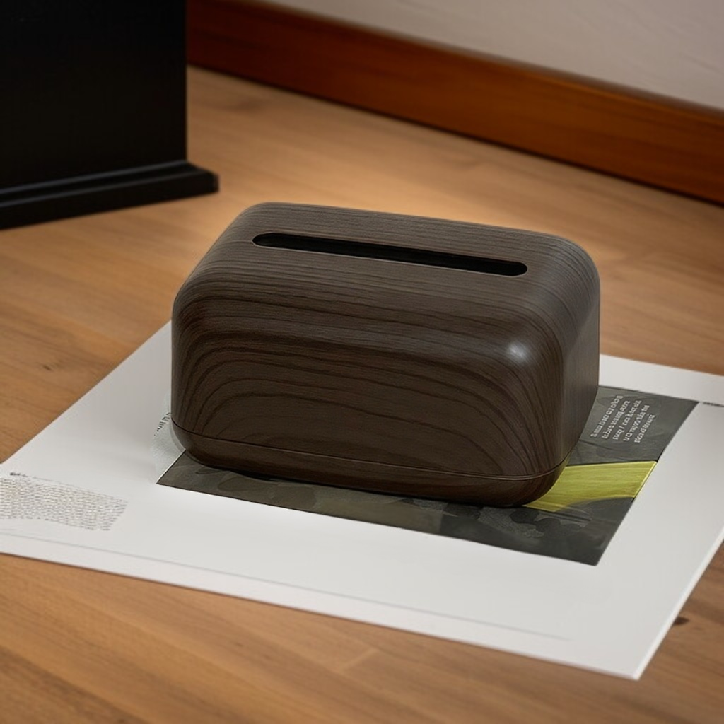 Home Desktop Paper Drawer Box Tissue Box Living Room Wood Grain Home Volume Size
