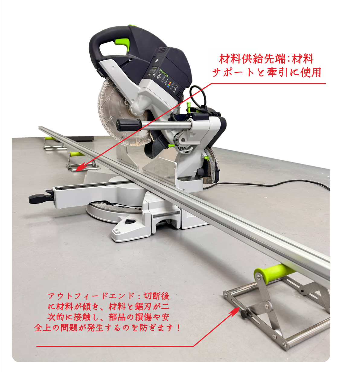 作業現場で使用される切断機ブラケットトレイ