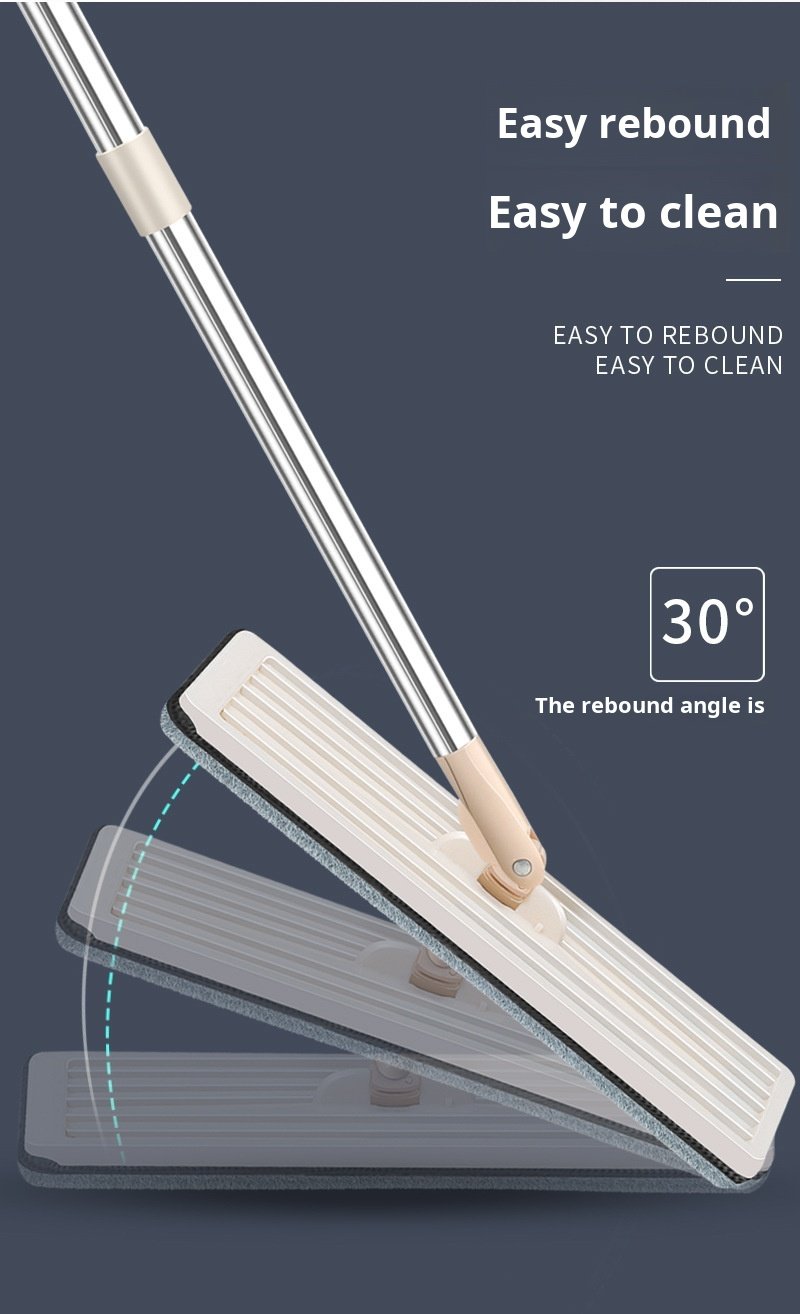 Eco-friendly flat mop suitable for dry and wet use