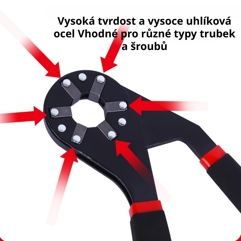 Detail ergonomické rukojeti šestihranného klíče