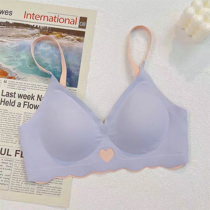 アイスシルク無痕ブラジャーセットスポーツ下着