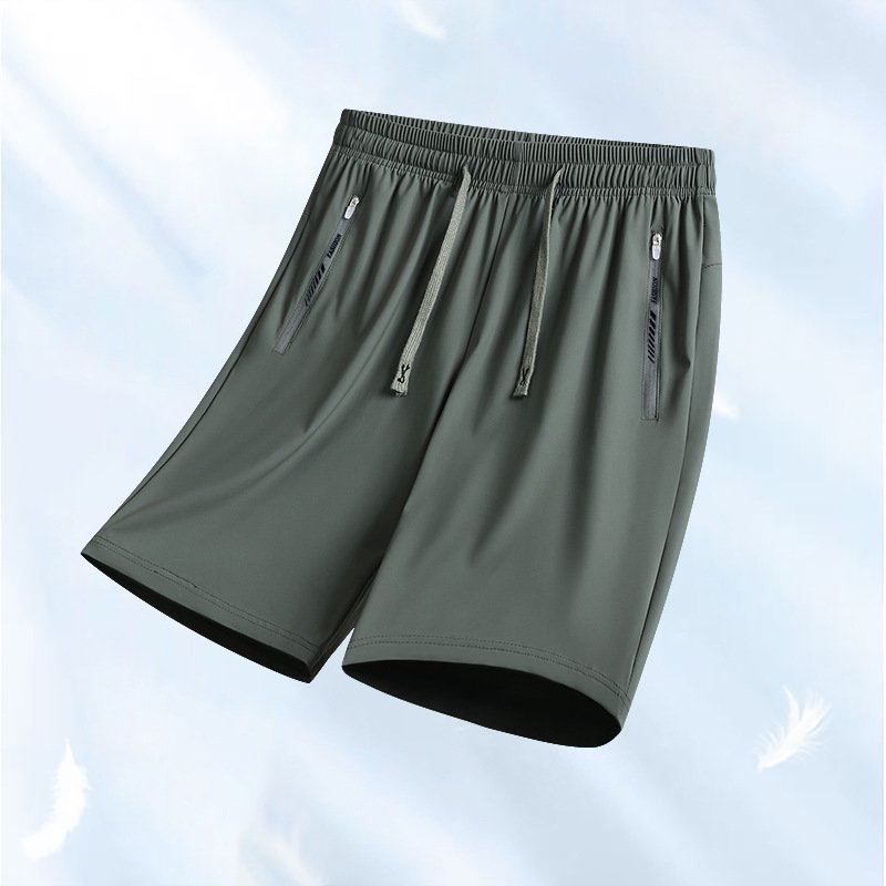 夏のアイスショートパンツ男性速乾スポーツパンツ
