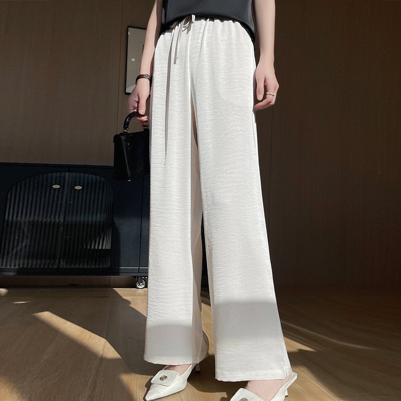 ハイウエストでゆったり痩せ見えウエストのキメ感パンツ