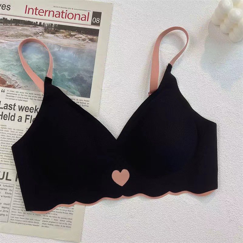 アイスシルク無痕ブラジャーセットスポーツ下着