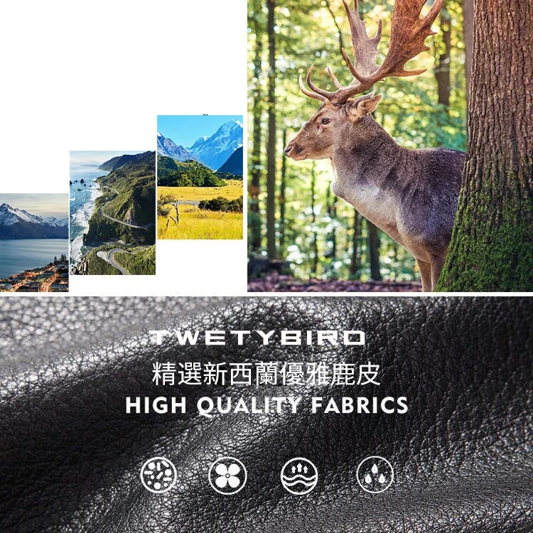 防水防皺鹿皮貂絨皮夾克