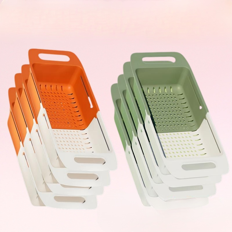 引き込み式排水バスケットシンク