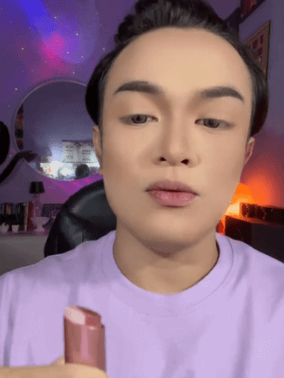 Gradient two-color lazy eye shadow stick