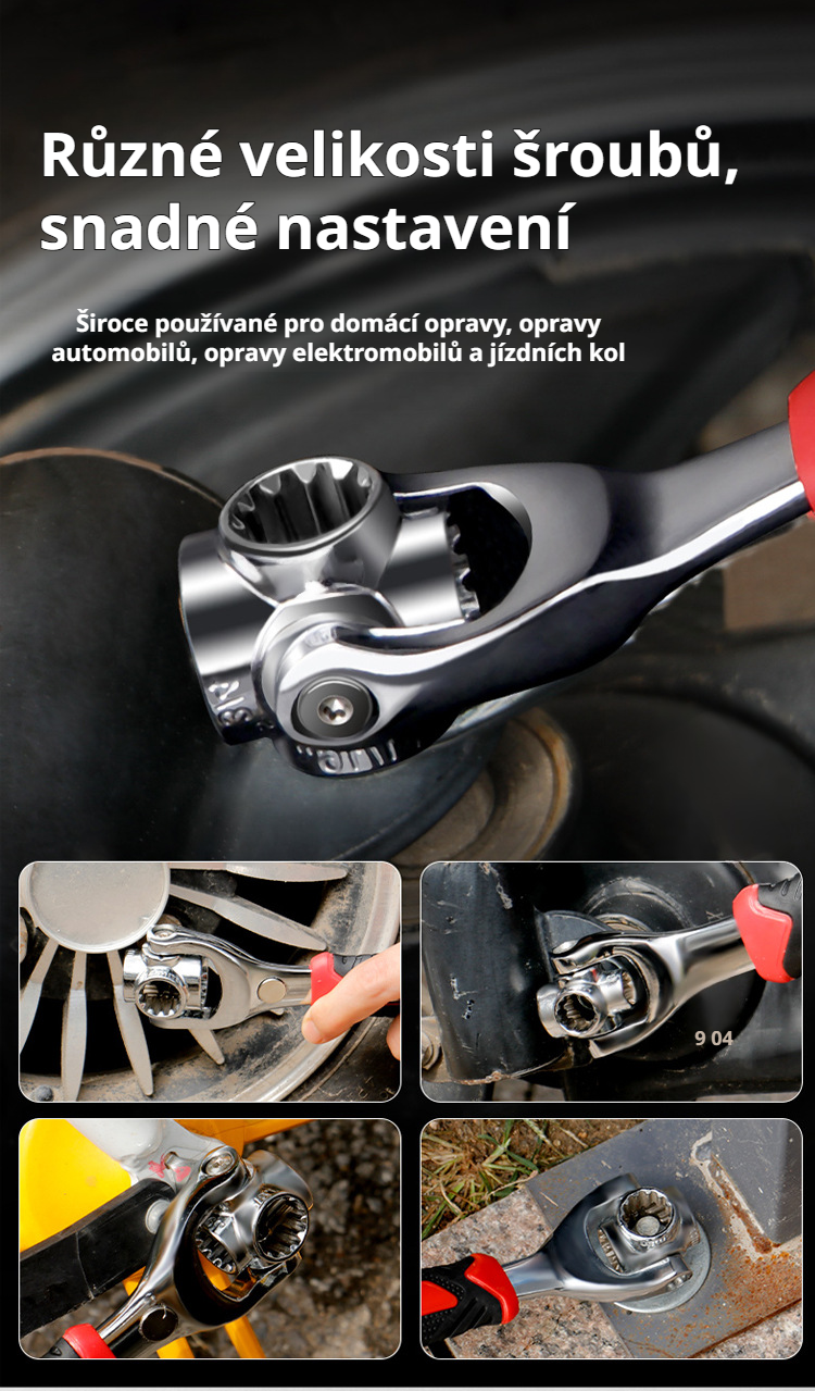 Multifunkční klíč s magnetem pro domácí práce