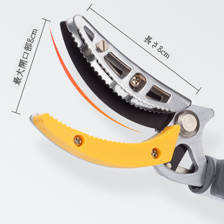 プルーン・フルーツ・ピッカー・シザーズ 空中摘み取り伸縮ポールフルーツ ドラゴンアイライチピッキングツール