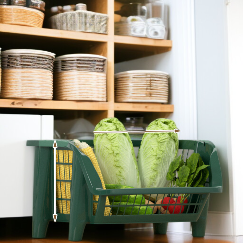 クラック・オーガナイザー 多機能トロリー 多段キッチンオーガナイザー フロアクリップシェルフ ハニカム果物・野菜オーガナイザー