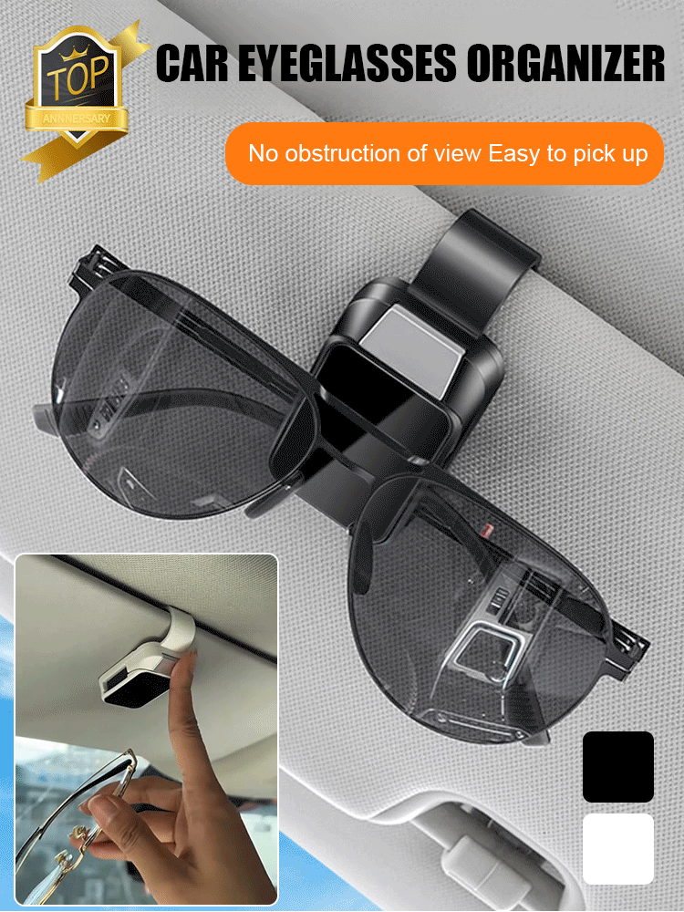 Car sun visor glasses clip