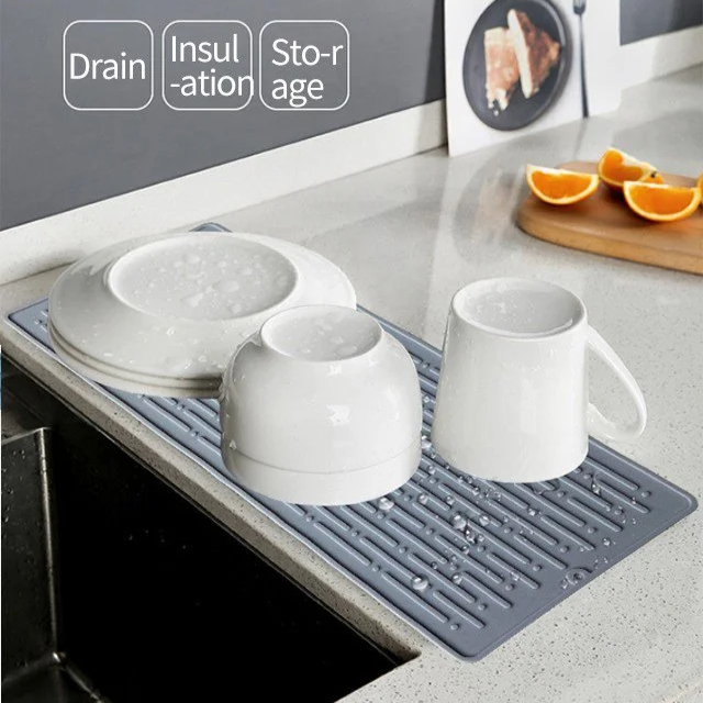 Kitchen Water Drain Non-Slip Anti-Scalding Silicone Mat