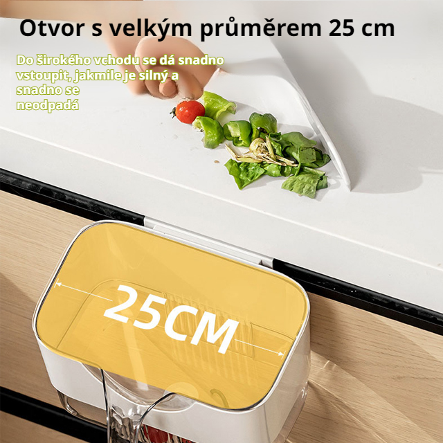 Nástěnný odpadkový koš s lopatkou – Jedním tahem čistý