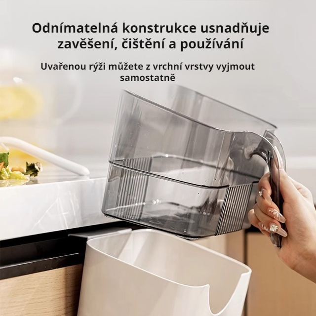 Nástěnný odpadkový koš s lopatkou – Jedním tahem čistý