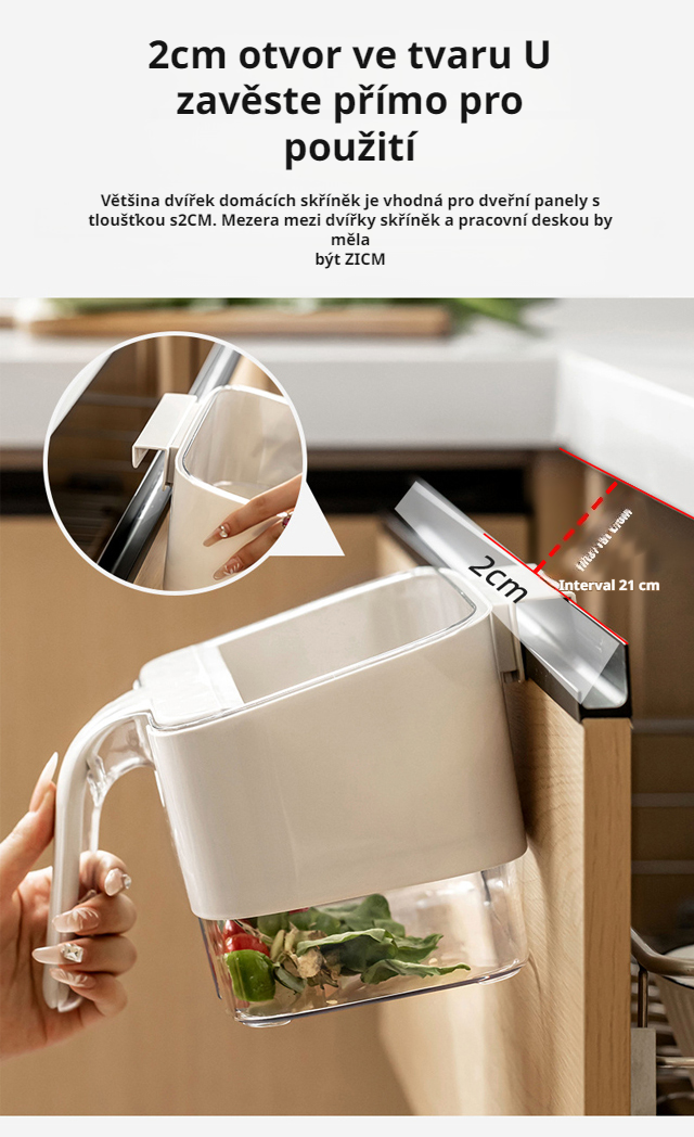 Detailní pohled na škrabku Trash Sweeper