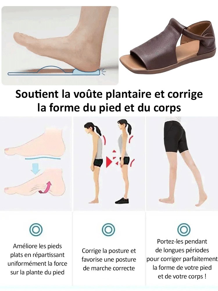 Sandales en peau de vache fabriquées à la main