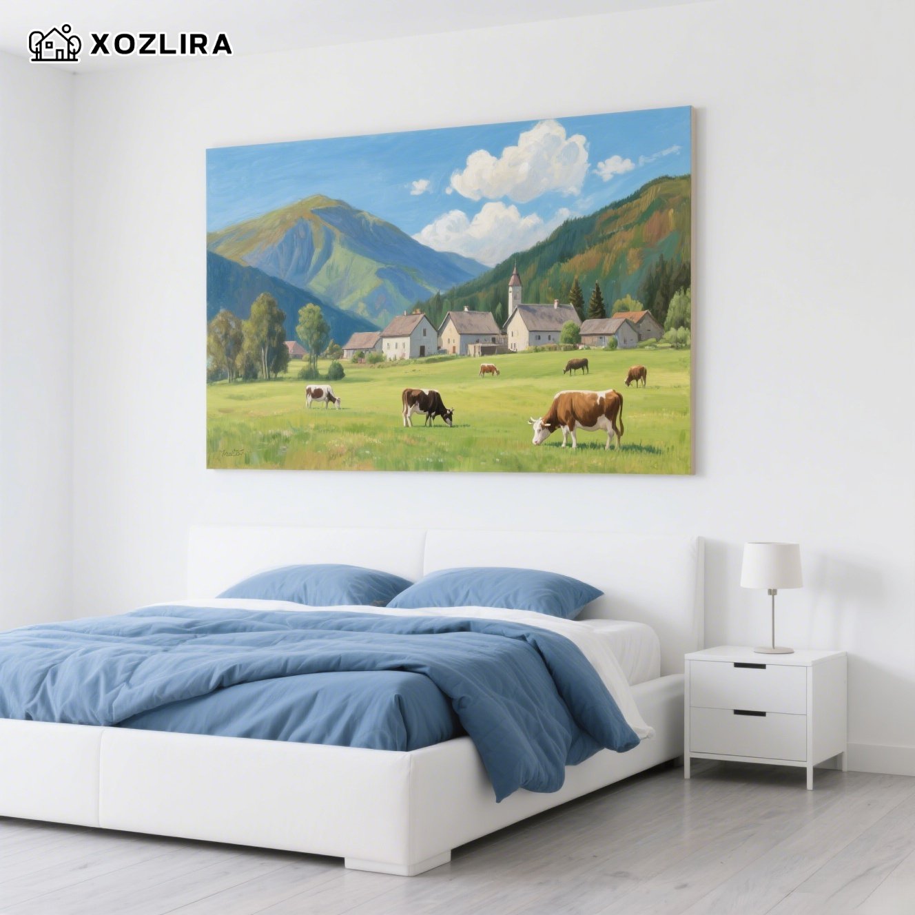 심플하면서도 우아한 디자인의 장식화