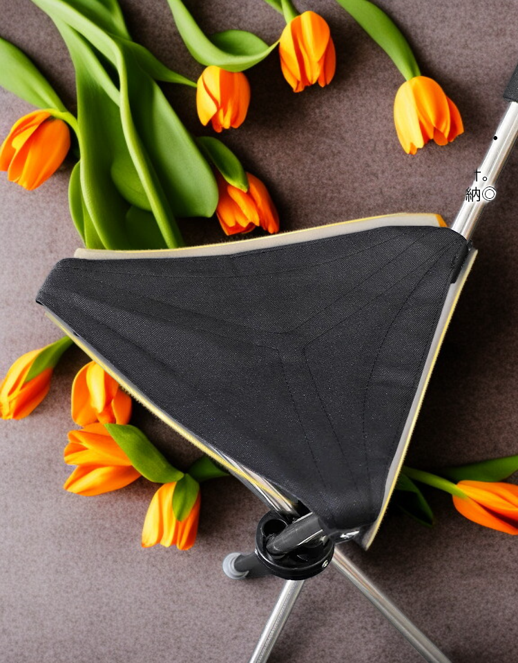 屋外用折りたたみ式杖椅子