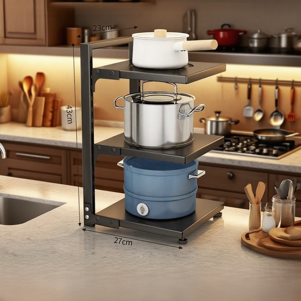 냄비걸이 조리대 스테인리스 스틸 수납장