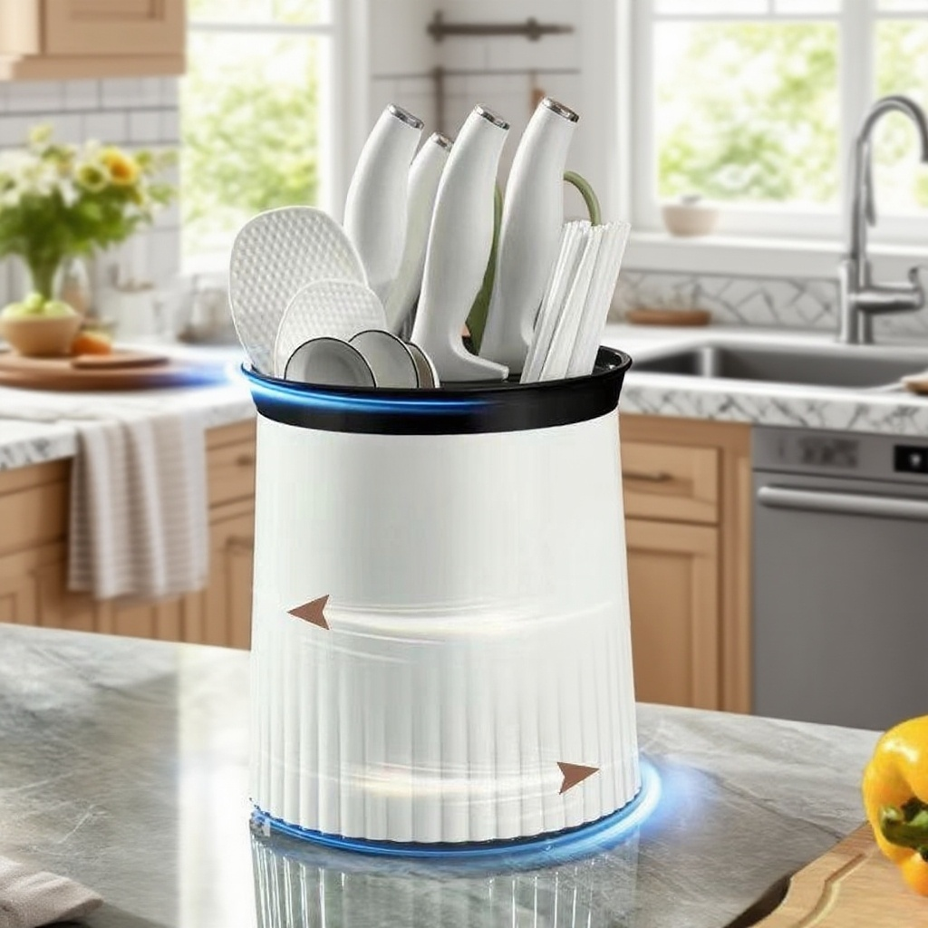 다기능 테이블 커터 회전 수납통