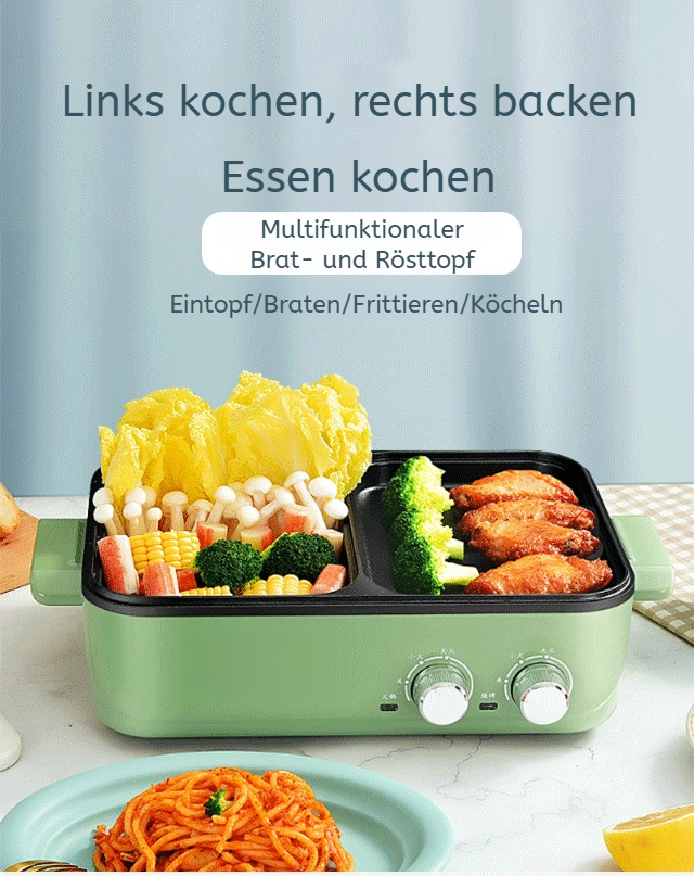 Multifunktionaler Brat- und Rösttopf im modernen Design