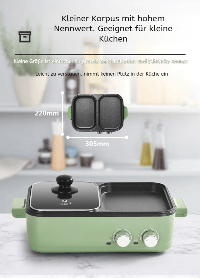 Einfache Reinigung des multifunktionalen Kochtopfs