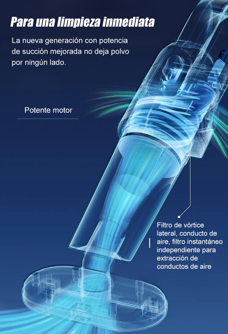  Aspiradora y trapeador de eliminación de ácaros de succión grande