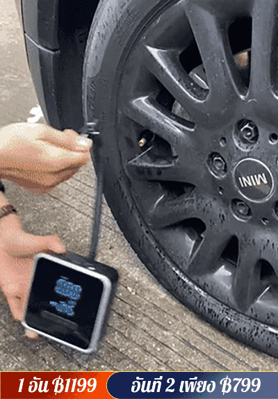 【ยางรถยนต์เดิมใช้ไนโตรเจน】ปั๊มลมดิจิตอลอเนกประสงค์สำหรับรถยนต์