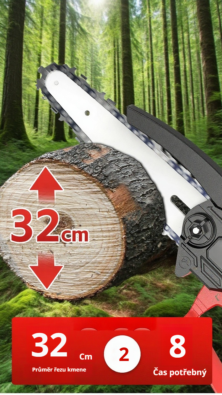 Kompaktní design elektrické pily