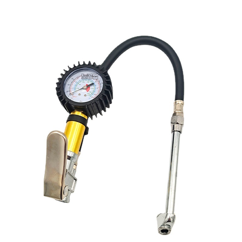 휴대용 타이어 공기 주입 게이지 기계식 공기 주입 막대 자동차 용품 고정밀 타이어 공기 주입 총