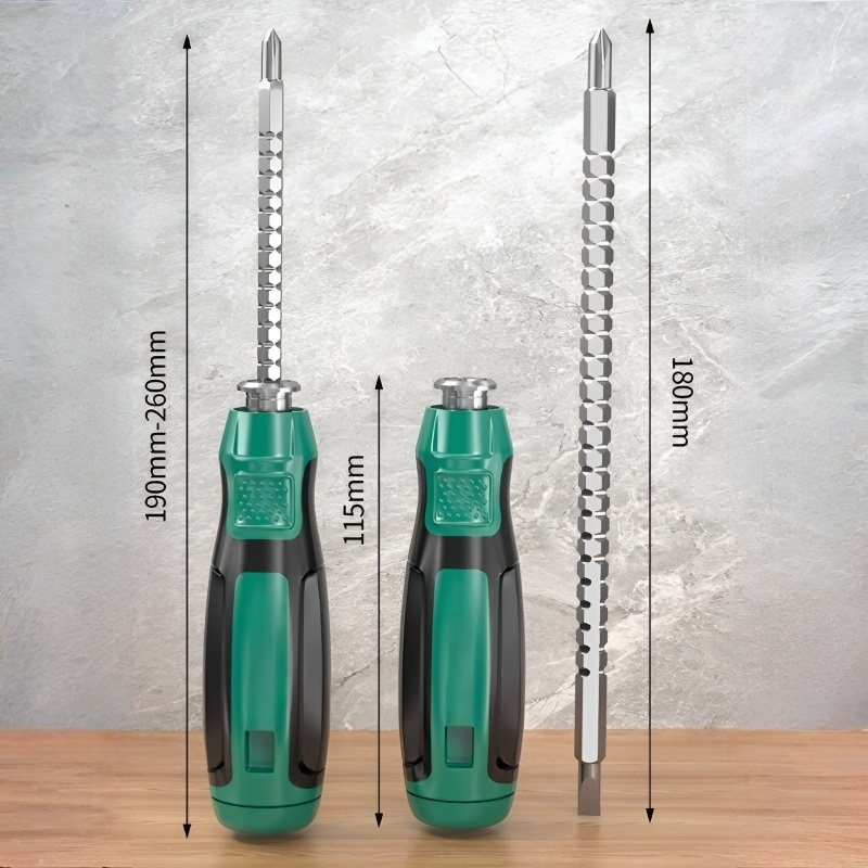 듀얼 드라이버 세트 멀티 씬 신축 멀티 강자성 듀얼 드라이버 십자 일자 드라이버 듀얼 공구함