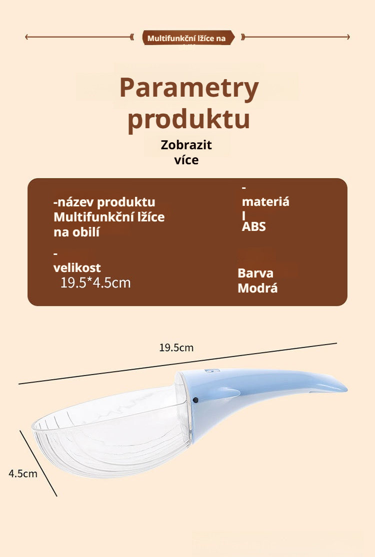 Praktická kuchyňská odměrka na rýži