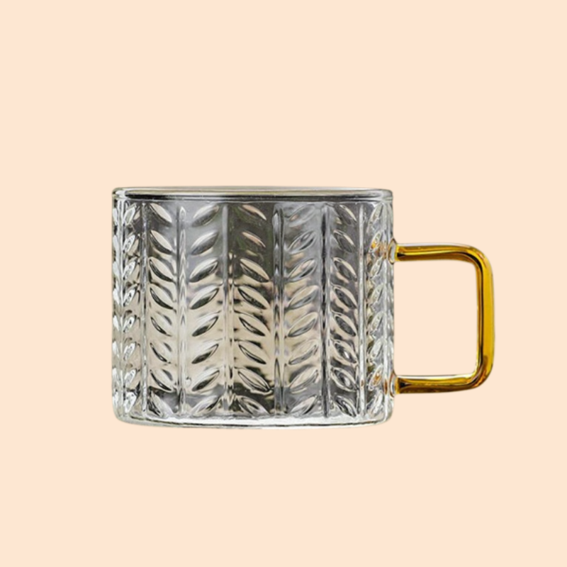 High borosilicate glass small tea cup hammer pattern small cup tea tasting Kung Fu cup tea set tea t