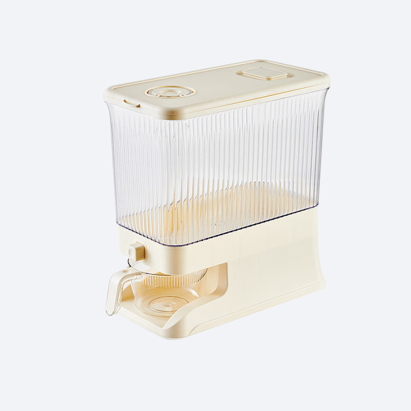 家庭用押圧式大容量自動米出し収納バケツ