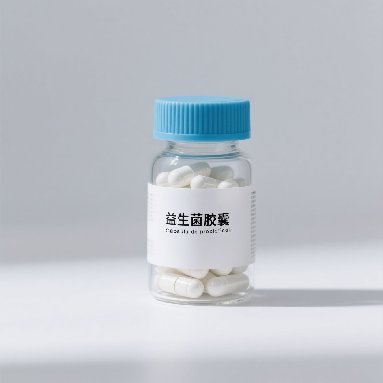Botella de probióticos en cápsulas con 30 unidades