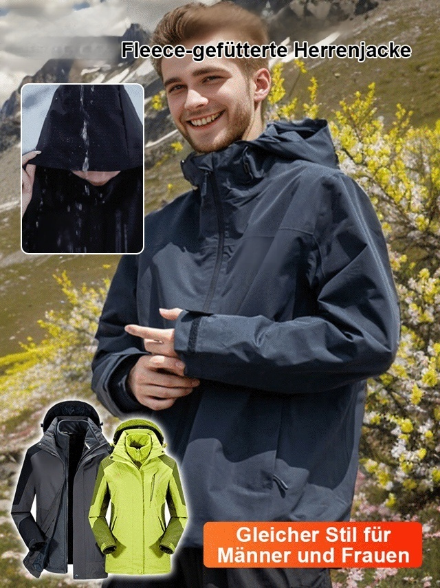 Jack Wolfskin 3-in-1 Zweiteilige Wasserdichte Punching Jacke