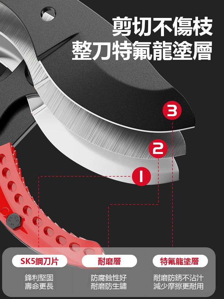 伸縮粗枝剪超大開口