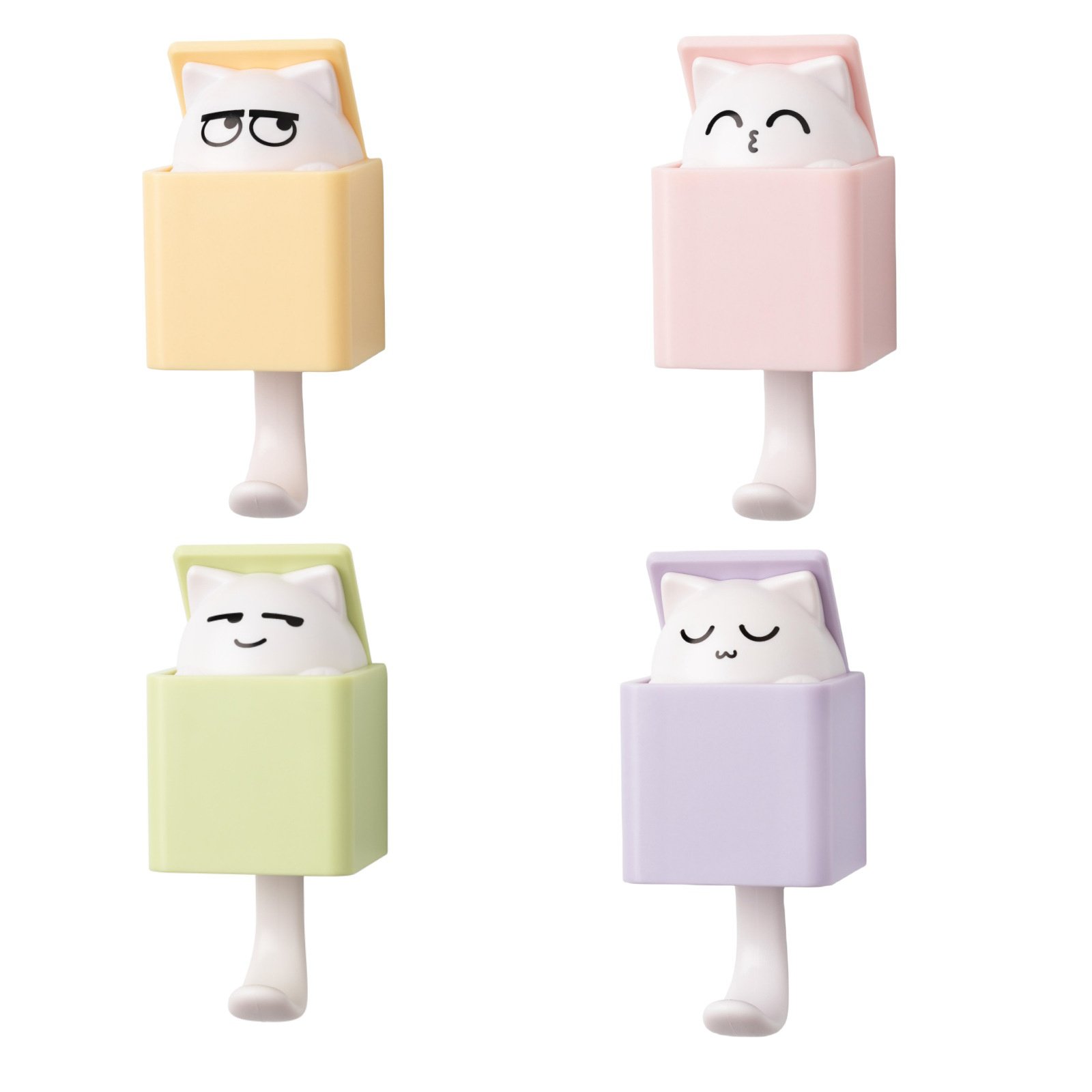 Lindo gancho para gato, gancho de pared telescópico, gancho de pared multiusos, adhesivo sin daños, 