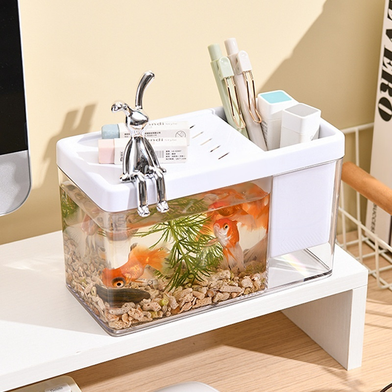 Mini Ultra-clear Glass Fish Tank for Living Room