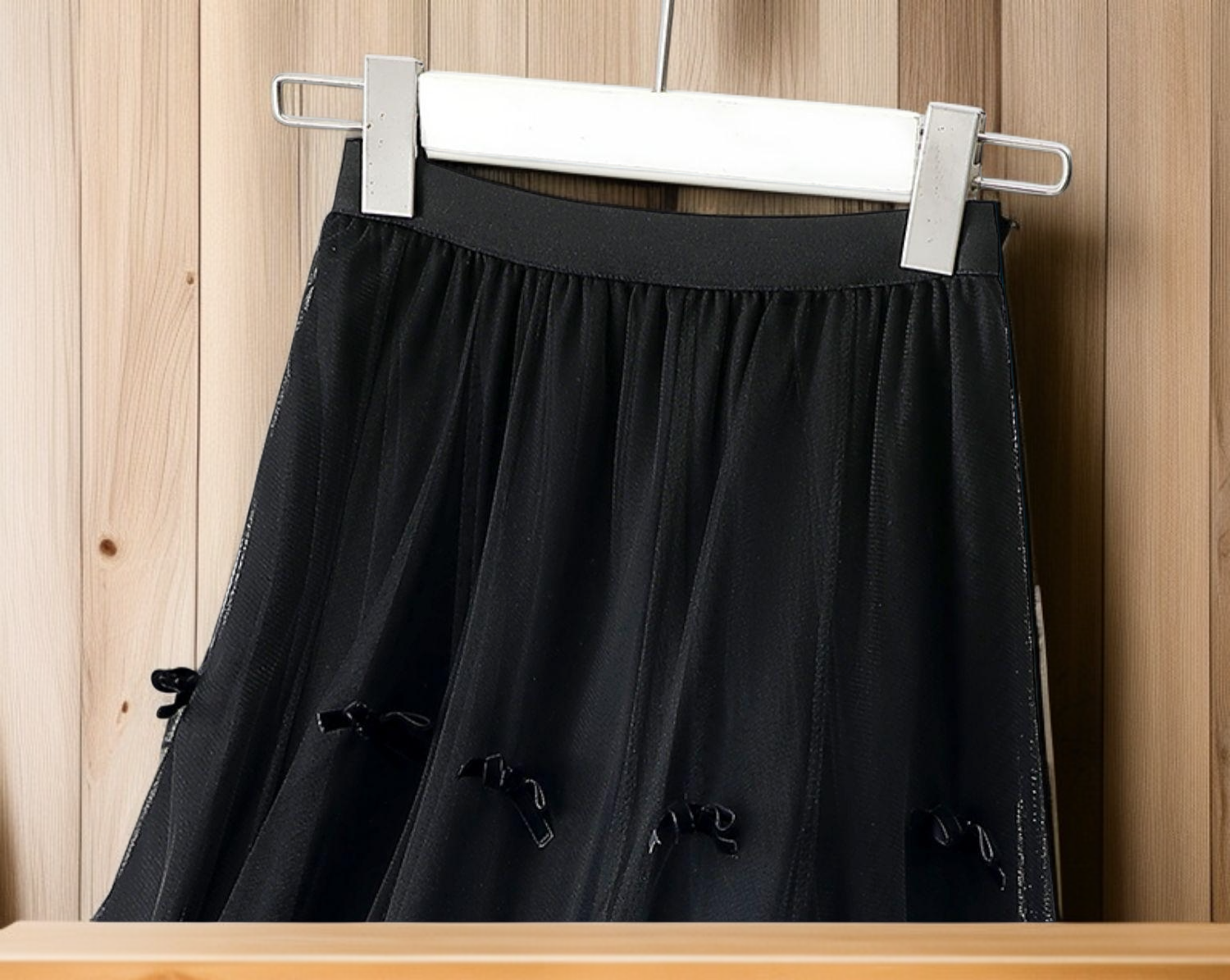 새로운 고급 리본 A라인 스커트