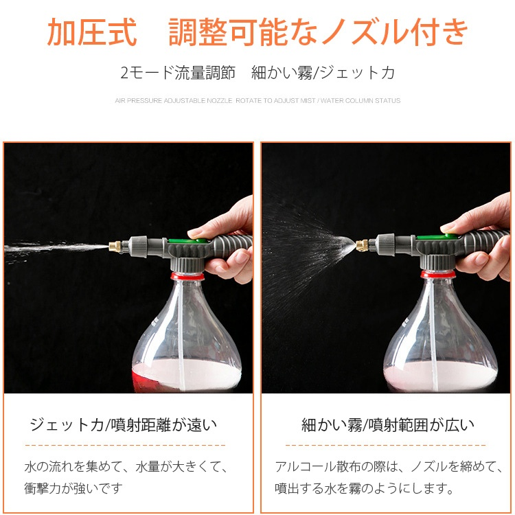 ドリンクボトル用散水ノズル